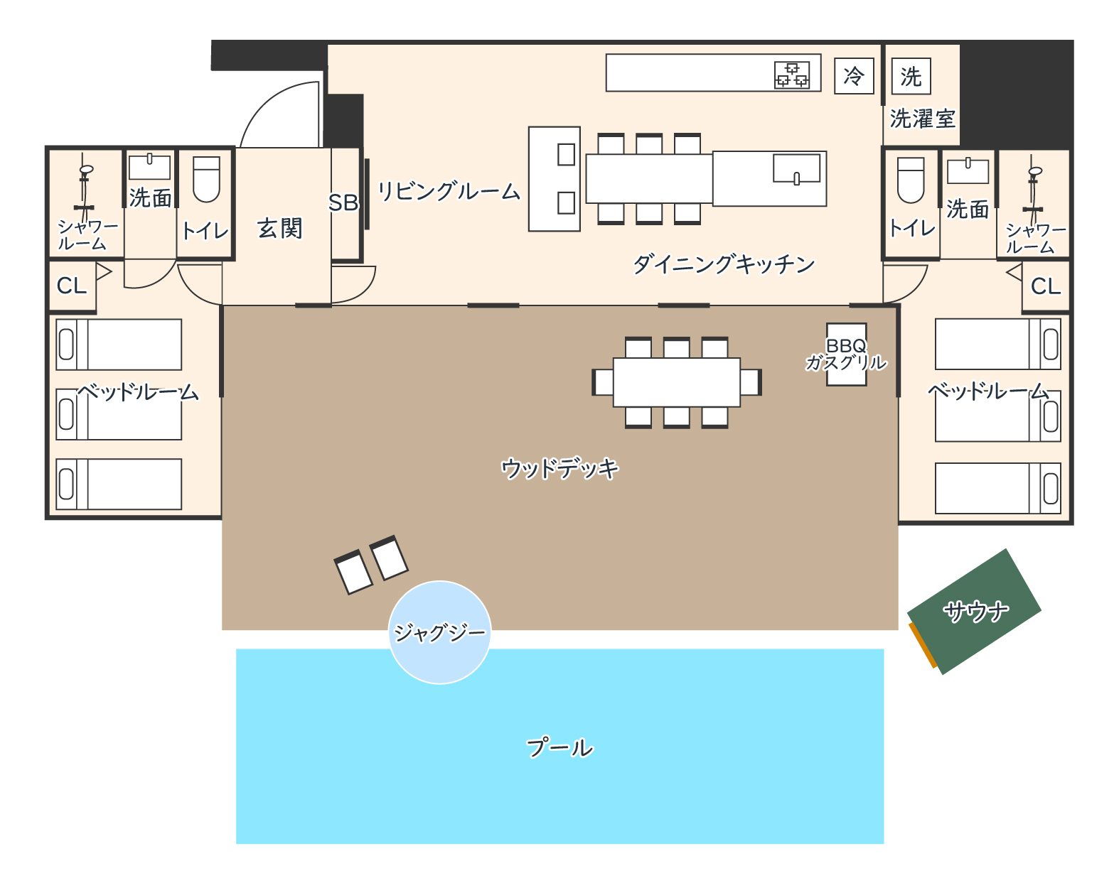 SCENE 88の間取り図